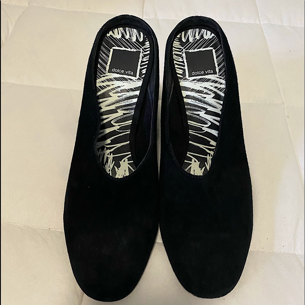 LIKE NEW! Suede Slip On Heels by Dolce Vita